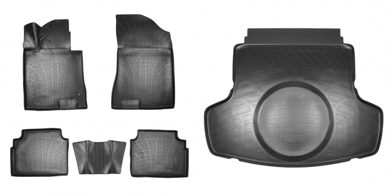 Коврики в багажник Hyundai/Kia резина серый R8130L2100P Kia K5 (3G) 2020-