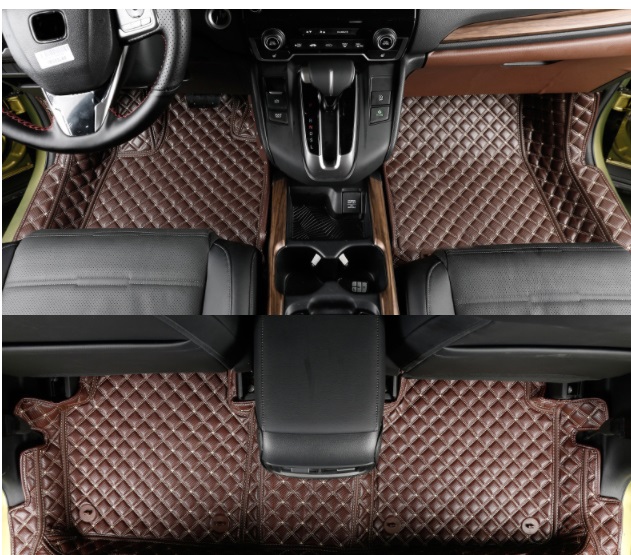 Коврики в салон (полиуретан, коричневые) Honda CRV 2020-