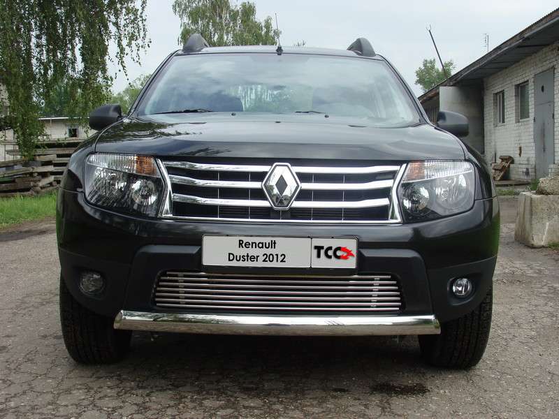 

Защита передняя овальная (короткая) 75х42 мм Компания ТСС RENDUST12-03 Renault Duster 2011 - 2014, Duster