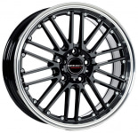 

Диск колесный Borbet CW2 7xR17 5x110 ET35 ЦО65.1 черный глянцевый с полированным ободом 221031