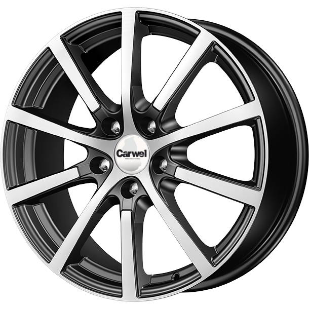 

Диск колесный Carwel Кентавр 102 7xR17 5x114,3 ET35 ЦО67,1 черный с полированной лицевой частью 39556