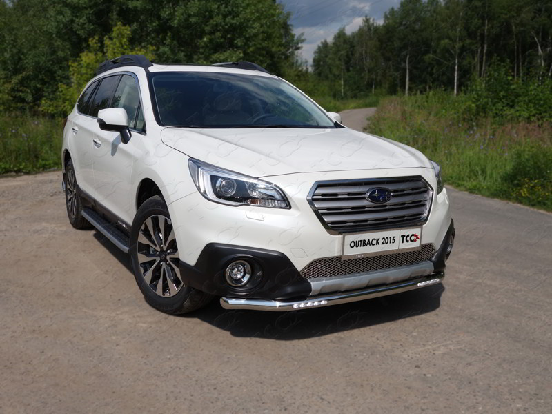 

Защита передняя нижняя (с ДХО) 60,3 мм Компания ТСС SUBOUT15-03 Subaru Outback 2014-, Outback