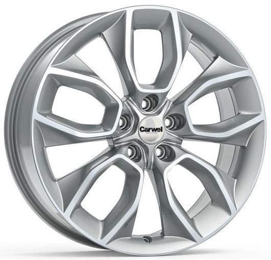 

Диск колесный Carwel Хасан 202 7xR18 5x114.3 ET51 ЦО67.1 серебристый металлик 101798