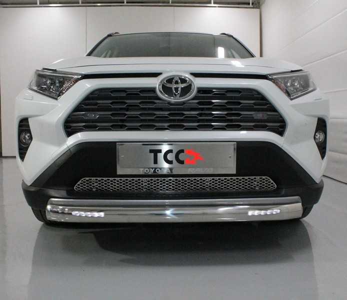 

Защита передняя нижняя с ДХО (овальная) TCC TOYRAV19-19 Toyota RAV4 2019-, RAV4