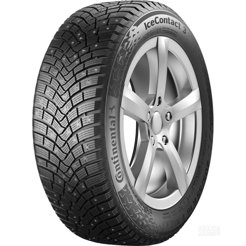 

Шина автомобильная Continental IceContact 3 225/50 R17, зимняя, шипованная, 106V