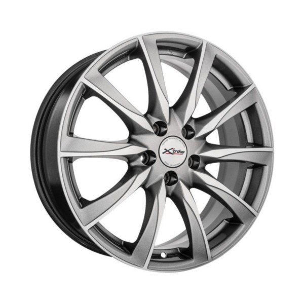 

Диск колесный X'trike X-120 7xR17 5x114.3 ЕТ35 ЦО67.1 темно серый с полировкой 28776