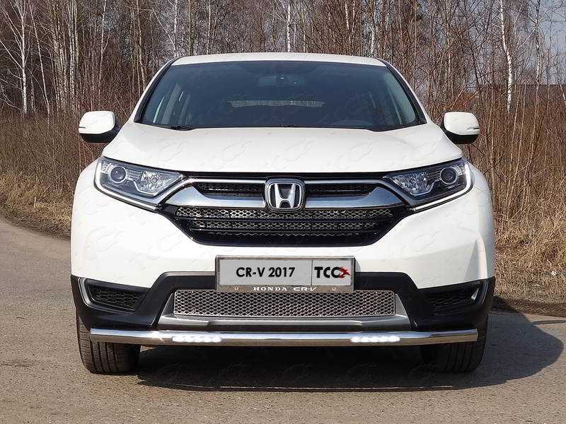 

Защита передняя нижняя с ДХО TCC HONCRV17-20 Honda CR-V 2017-, CR-V