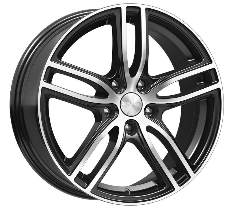 

Диск колесный СКАД Брайтон 7xR17 5x114.3 ET48.5 ЦО67.1 чёрный глянцевый с полированной лицевой частью 3201305