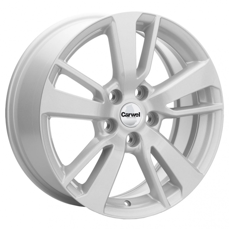 

Диск колесный Carwel Чага 1704 7xR17 5x114,3 ET39 ЦО60,1 серебристый 32732