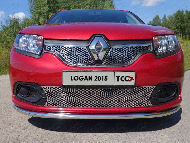 

Решетка радиатора верхняя (лист) Компания ТСС RENLOG15-02 Renault Logan 2014 - 2018, Logan