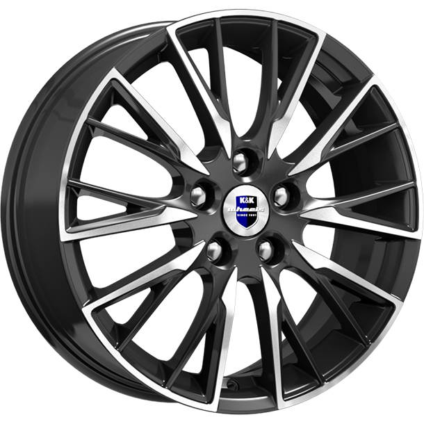 

Диск колесный K&K Солт 6,5xR17 5x114,3 ET38 ЦО67,1 черный глянцевый с полированной лицевой частью 74136