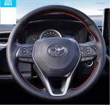 

Чехол на руль (черный, кожа) Toyota RAV4 2019, RAV4