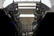 Комплект алюминиевых защит (радиатора, переднего моста, АКПП, раздаточной коробки) Компания ТСС ZKTCC00525K для Isuzu D-MAX 3.0D 2019-