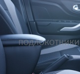 Подлокотник (черный, кожа) Опора России 0070 для Lada Vesta 2015 -