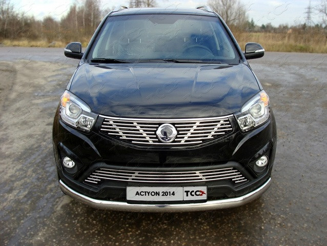 

Защита передняя нижняя (овальная) 75х42 мм Компания ТСС SSANACT14-02 Ssangyong Actyon 2014-, Actyon