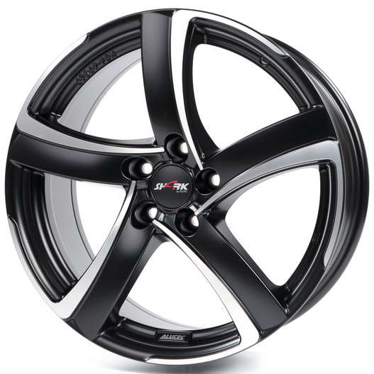 

Диск колесный Alutec Shark 7,5xR17 5x114,3 ET47 ЦО70,1 черный с полированной лицевой частью SH75747B83-5