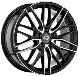 

Диск колесный MSW 72 7xR17 5x114,3 ET40 ЦО73 черный матовый с полированной лицевой частью W19283504T56