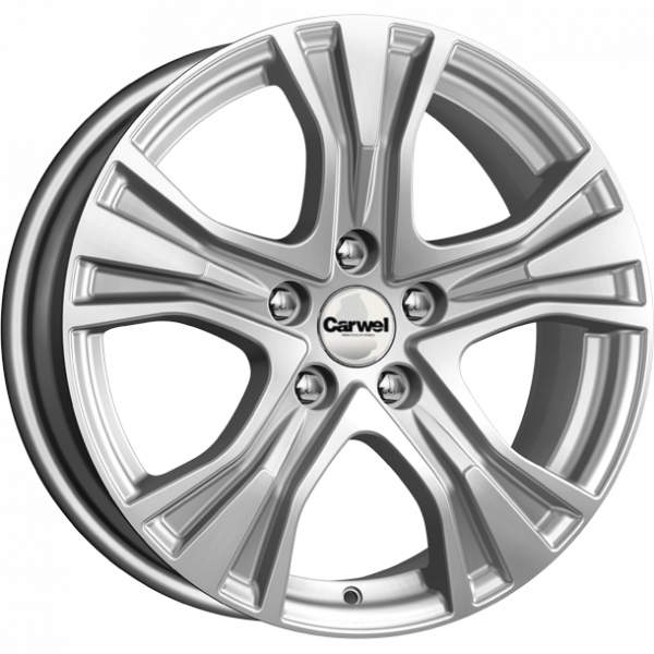 

Диск колесный Carwel Сиг 159 7xR17 5x114.3 ET45 ЦО60.1 серебристый металлик 101692