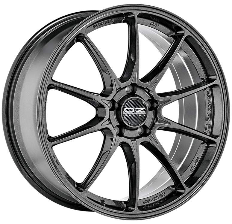 

Диск колесный OZ Hyper GT HLT 9,5xR20 5x112 ET52 ЦО75 серый темный глянцевый W01A45204T6