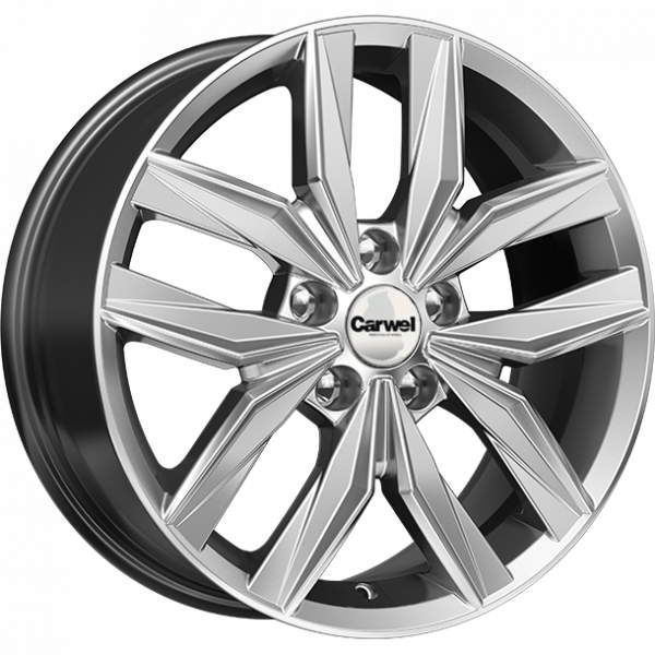 

Диск колесный Carwel Арей 151 7xR17 5x114,3 ET40 ЦО66,1 серебристый 33823