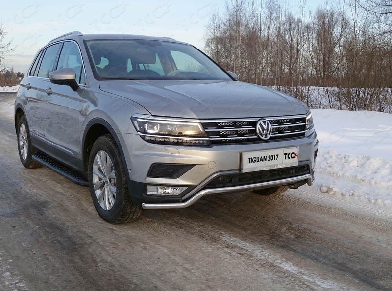 

Передняя защита 42мм (пакет Offroad) VWTIGOFR17-19 для Volkswagen Tiguan 2017-, Tiguan