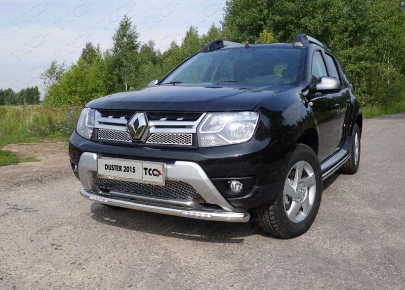 

Защита передняя нижняя (с ДХО) 60,3 мм Компания ТСС RENDUST15-05 Renault Duster 2015-, Duster