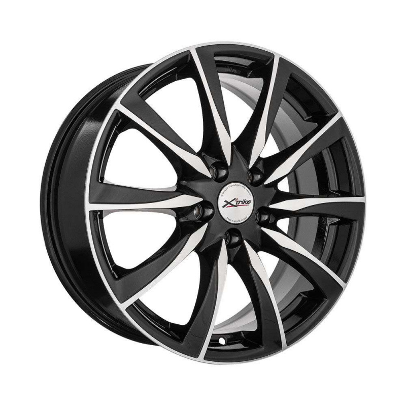 

Диск колесный X'trike X-120 7xR17 5x108 ЕТ45 ЦО63.35 черный частично полированный 29086