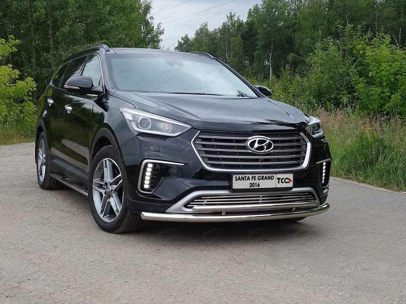 

Решетка радиатора Компания ТСС для Hyundai Grand Santa Fe (3G) рест. 2015-, (4G) 2018-, рест. 2020-, Grand Santa Fe