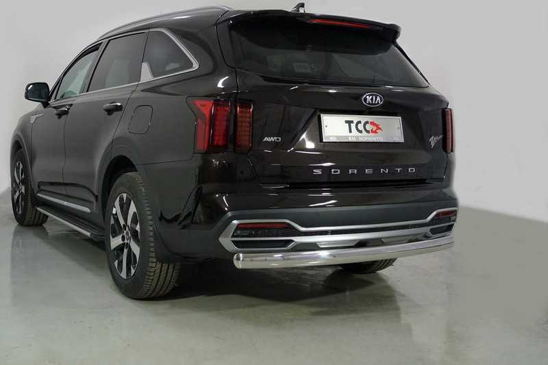 

Защита задняя (овальная длинная, 75х42 мм) TCC KIASOR20-24 Kia Sorento 2020-, Sorento