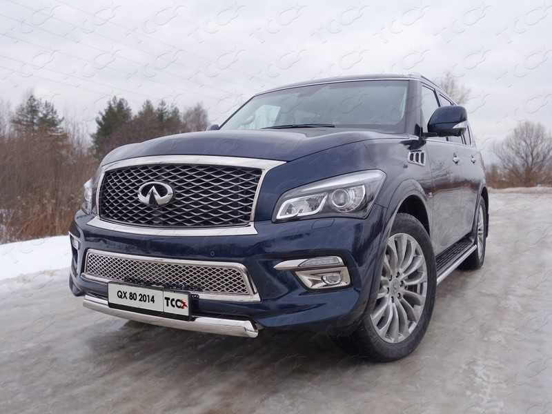 

Защита передняя нижняя (овальная) TCC INFQX8014-01 Infiniti QX 80 2018, QX80