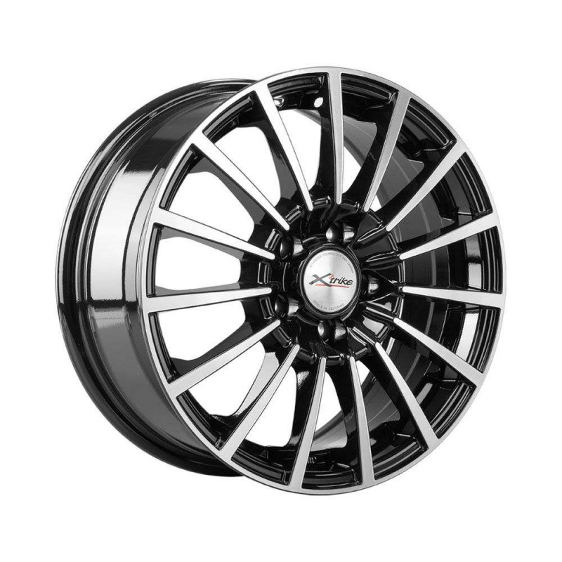 

Диск колесный X'trike X-105 6.5xR15 5x100 ЕТ48 ЦО67.1 черный частично полированный 14401AX