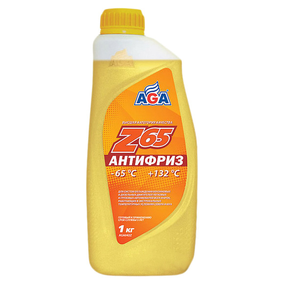 

Антифриз готовый Z-65 (-65C, желтый, 1 кг.) AGA AGA042Z