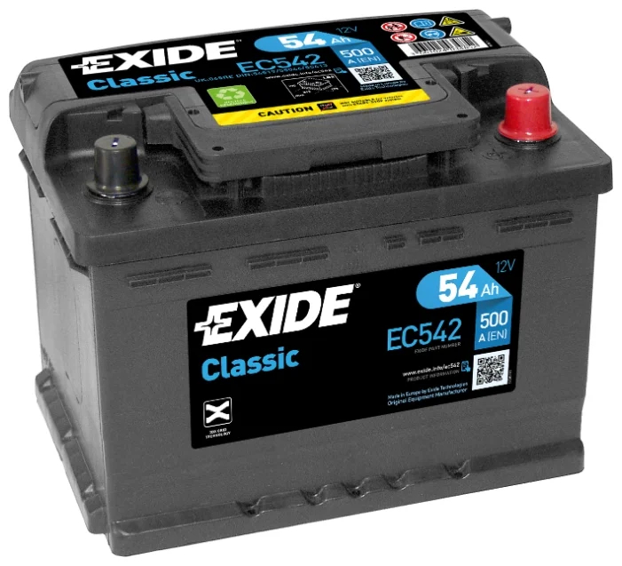 

Аккумуляторная батарея (54 А/ч) Exide EC542