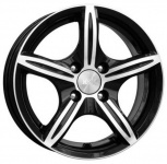 

Диск колесный K&K Мирель 6xR14 4x108 ET38 ЦО63.35 чёрный глянцевый с полированной лицевой частью 75344