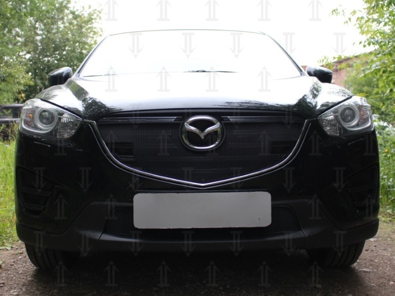 

Защита радиатора, чёрная, верх (с парктроником) Allest MAZCX15.park.black для Mazda CX-5 (2015 - 2017), CX-5