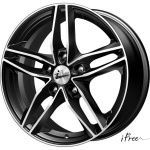 

Диск колесный iFree Moskva 6,5xR16 5x114,3 ET50 ЦО67,1 чёрный глянцевый с полированной лицевой частью 306816