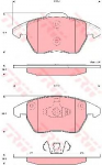 

Колодки тормозные дисковыеLUCAS/TRW GDB1605 для Citroen C4 Седан 2013 - 2016, C4 Седан