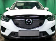 

Защита радиатора (с парктроником,3D, Premium, чёрная, верх) Allest Mazda CX-5 2015 - 2017, CX-5