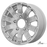 

Диск колесный iFree Тополь 7xR16 5x139,7 ET35 ЦО108,5 серебристый 106200