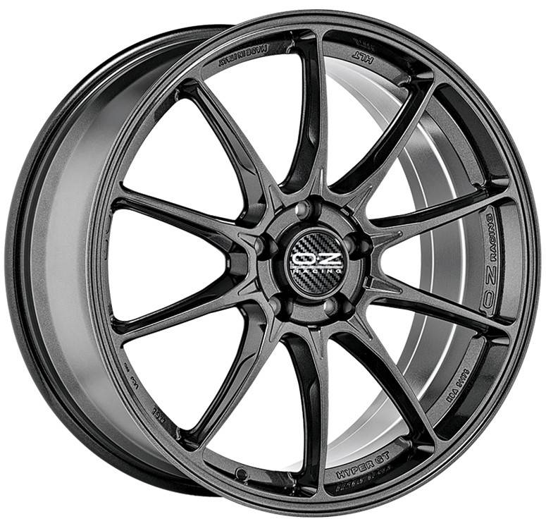 

Диск колесный OZ Hyper GT HLT 8xR19 5x110 ET33 ЦО65,1 серый темный глянцевый W01A16002T6