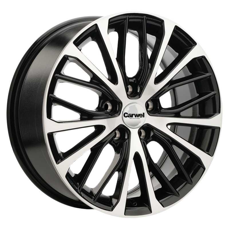 

Диск колесный Carwel Инкан 1705 7xR17 5x114.3 ЕТ45 ЦО60.1 черный глянцевый с полированной лицевой частью 00036657