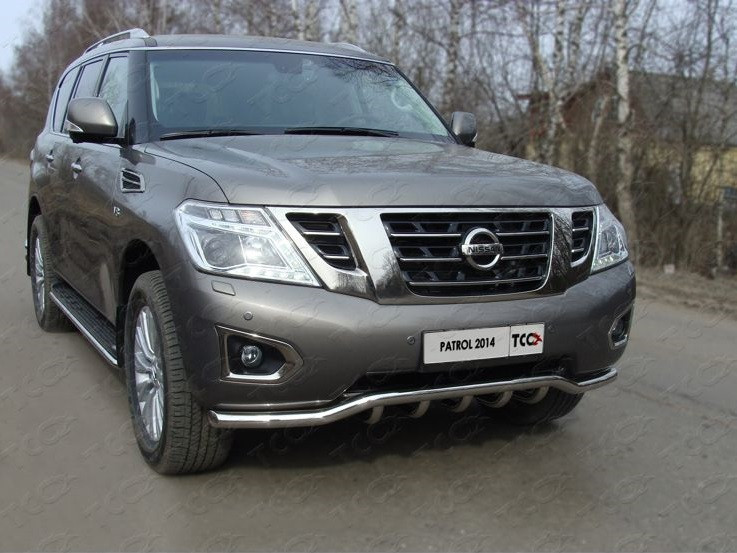 

Защита порогов 42,4 мм Компания ТСС NISPATR14-06 Nissan Patrol 2014-, Patrol