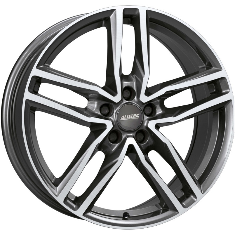 

Диск колесный Alutec Ikenu 7,5xR17 5x108 ET45 ЦО70,1 серый темный с полированной лицевой частью IKE75745B52-9