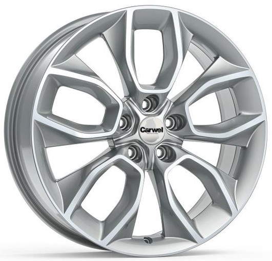 

Диск колесный Carwel Хасан 202 7xR18 5x114,3 ET45 ЦО66,1 серебристый 32939