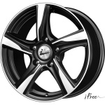 

Диск колесный iFree Кайт 7xR16 5x108 ET45 ЦО67,1 черный глянцевый с полированной лицевой частью 316814