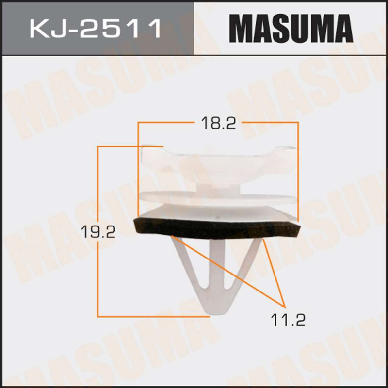 

Клипса автомобильная (автокрепеж), 1 шт., Masuma KJ-2511