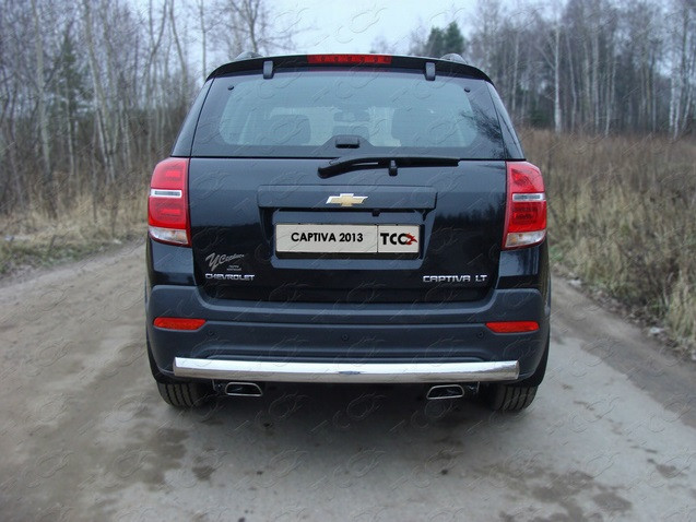 

Защита задняя (центральная овал) 75х42 мм Компания ТСС CHEVCAP13-05 Chevrolet Captiva 2013 - 2015, Captiva