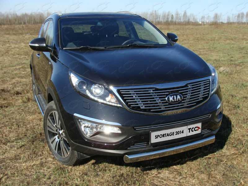 

Защита передняя нижняя (овальная короткая) TCC KIASPORT14-03 Kia Sportage 2016, Sportage