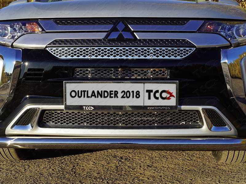 

Решетка радиатора верхняя (лист) TCC MITOUT18-14 Mitsubishi Outlander 2018-, Outlander