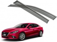 

Дефлекторы боковых окон с хромированным молдингом, OEM Style OEM-Tuning 26582 для Mazda 3 2013-2017, 3 series